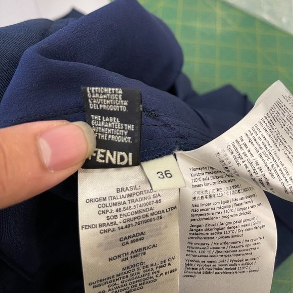 Fendi crease detailing cropped flare trousers size 36 - Picture 12 of 13